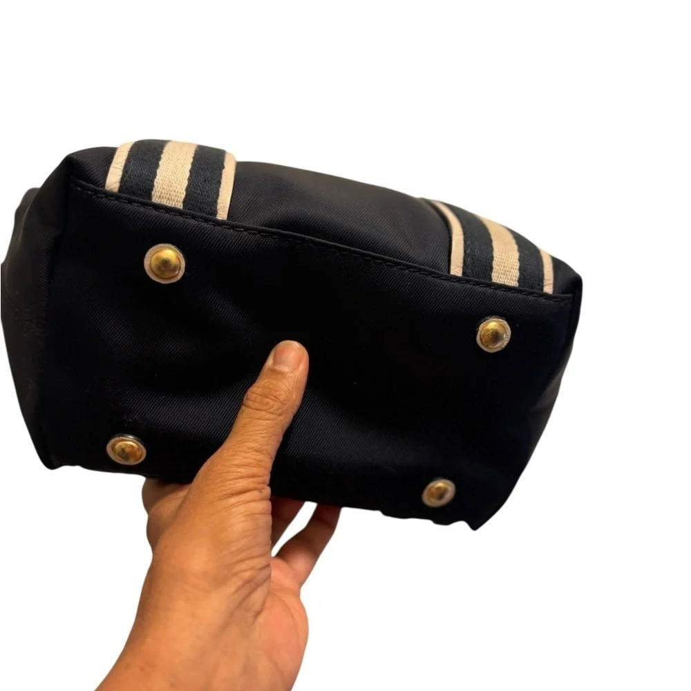 Michael Kors Black and Tan Tote with Structured Design